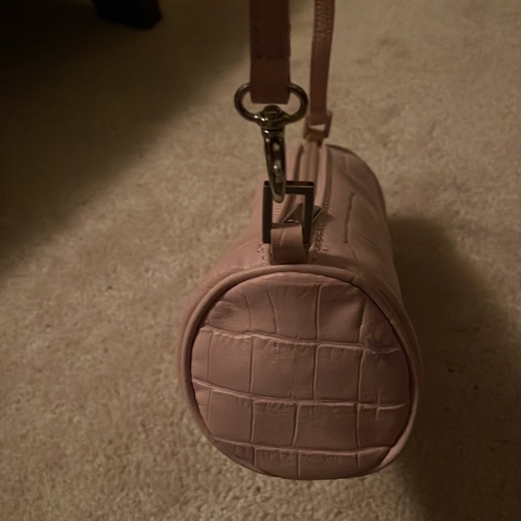 Pink leather mini bag. - Picture 2 of 2